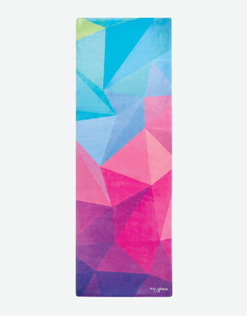 Combo Yoga Mat: 2-in-1 (Mat + Towel) - 1.5mm Geo - Lightweight, Ultra-Soft