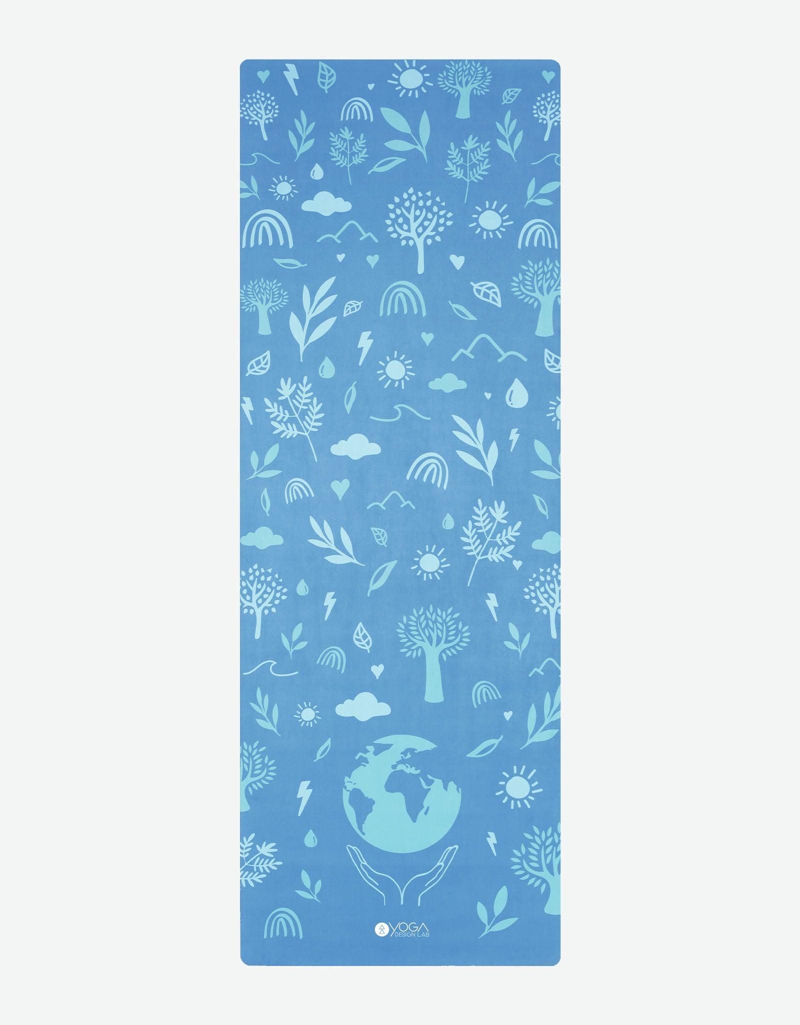 Combo - Yoga - Mat - Bali Blue Earth - Non - Slip Yoga Mat & Ultra