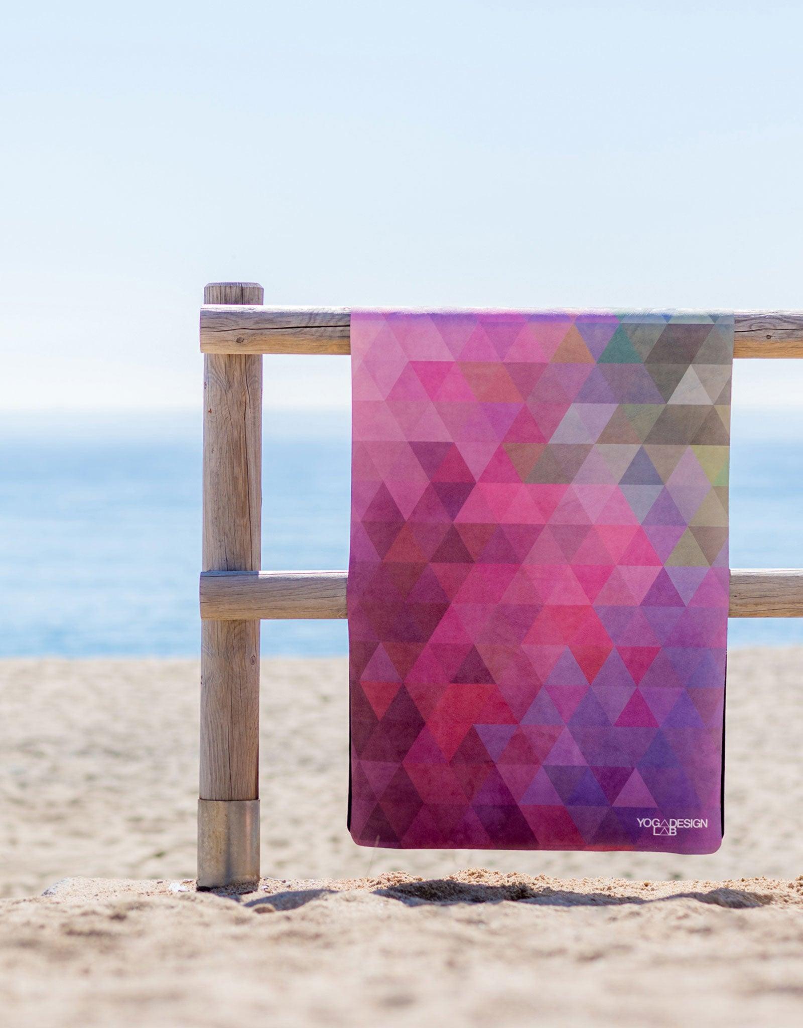 Combo Yoga Mat: 2-in-1 (Mat + Towel) - Tribeca Sand - Best Hot Yoga Mat Towel - Yoga Design Lab 