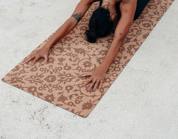 Cork Yoga Mat - Floral - Batik - Tonal - Best For Eco-Conscious Yogis