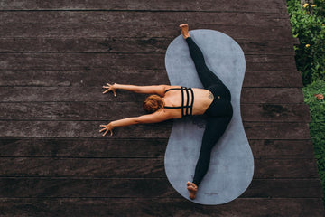Curve Yoga Mat - 3.5mm - Mandala Charcoal - Large yoga Mat For Tall Yogis