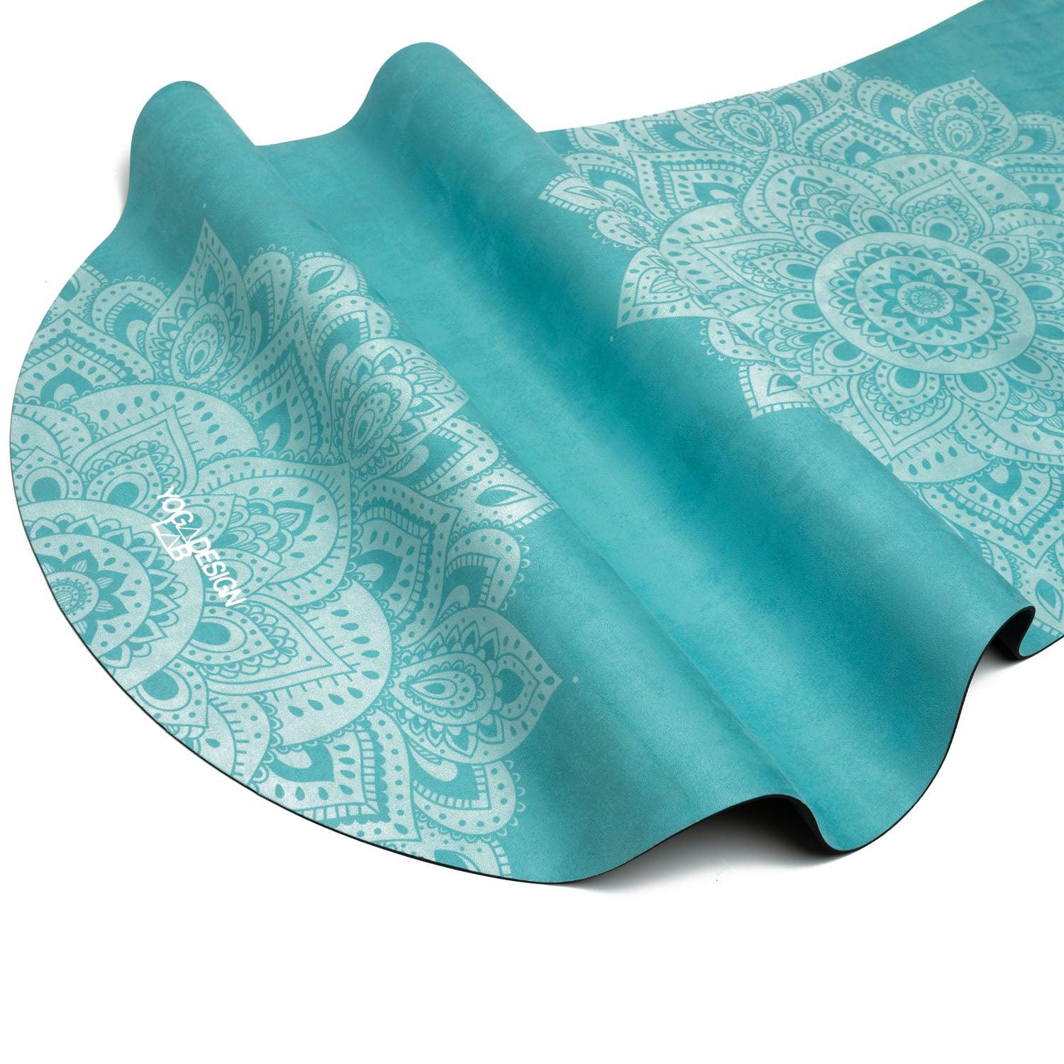 Curve Yoga Mat - 3.5mm - Mandala Turquoise - Large yoga Mat For Tall Yogis - Yoga Design Lab 