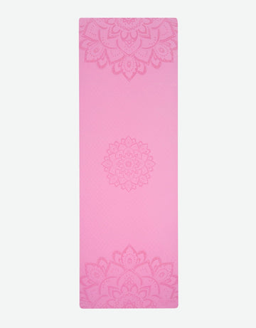 Flow Yoga Mat Pure Mandala Rose 6mm - Ideal Mat For Beginners for Yoga Sessions