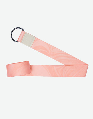 Yoga Strap - Coral - Best for Stretching, Pilates, Physical Therapy