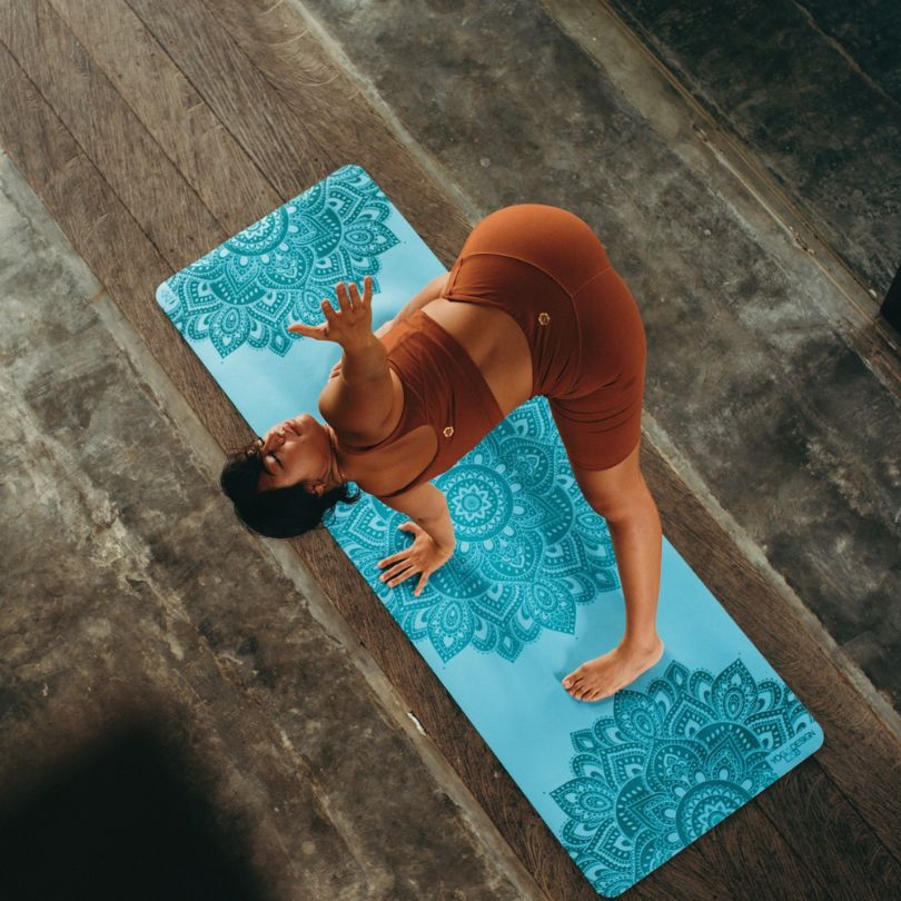 YOGA DESIGN LAB Flow Mat, Built for Support, Extra Thick, Reversible, Ideal for Hot Yoga, Power, Vinyasa, Ashtanga, Sweat & Slow Workouts