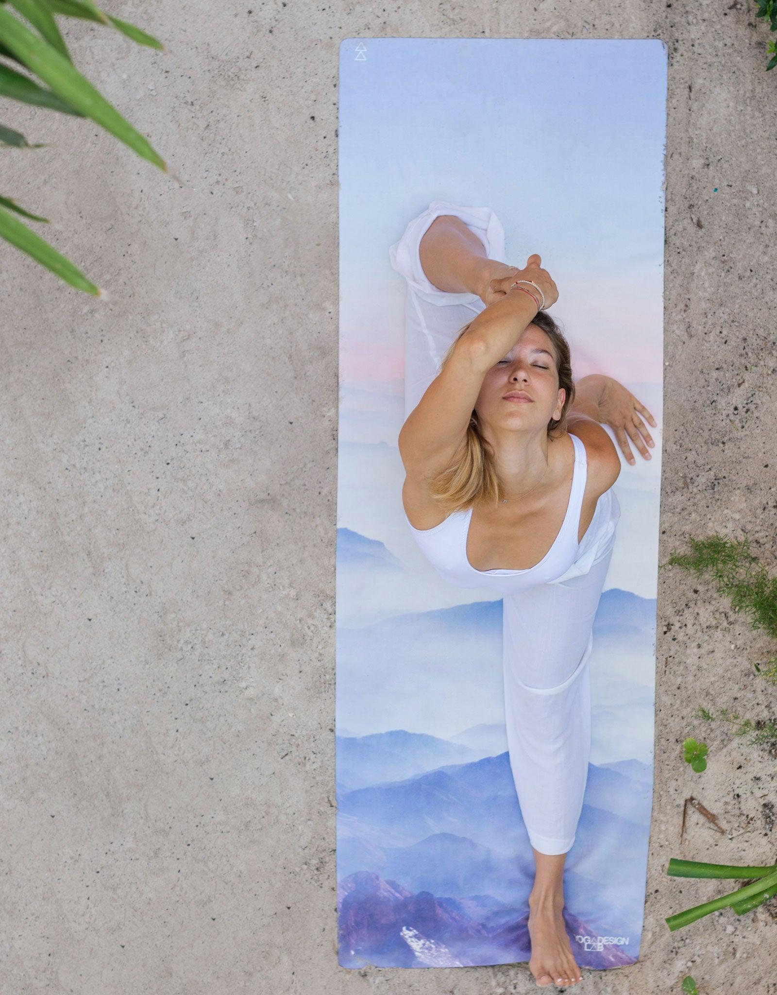 Combo Yoga Mat: 2-in-1 (Mat + Towel) - Kaivalya - Yoga Mat for Hot Yoga - Yoga Design Lab 