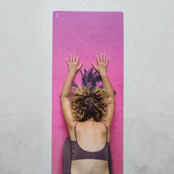 Yoga Design Lab - Combo Yoga Mat - Venice - 2-in-1 (Mat + Towel) 178 cm - Best For Hot Practices