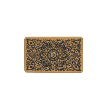 Cork Yoga Block - Mandala Black - To elevate your experience and improve your alignment - Yoga Design Lab 