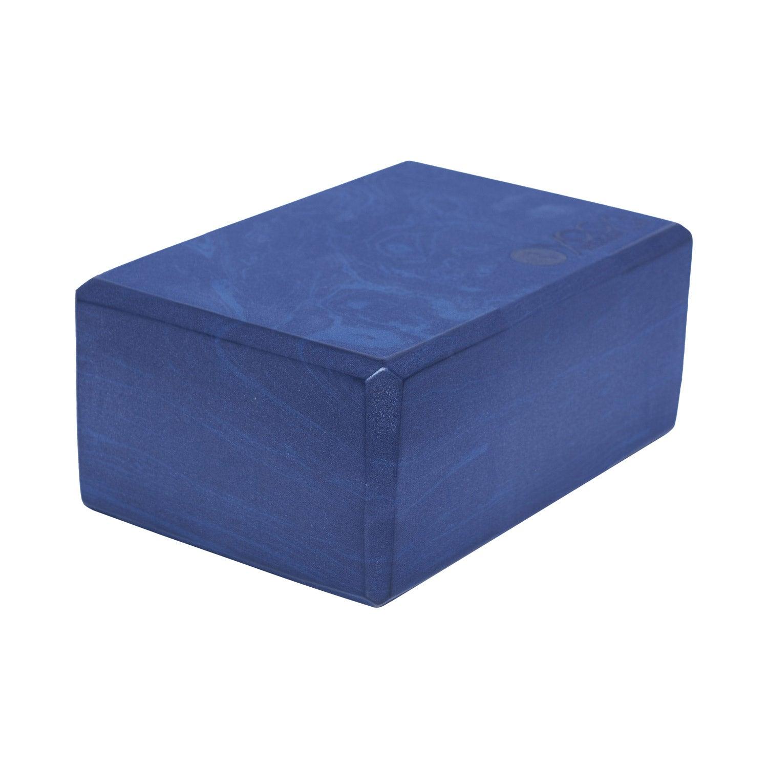 Cork Yoga Block - Navy - To elevate your experience and improve your alignment - Yoga Design Lab 