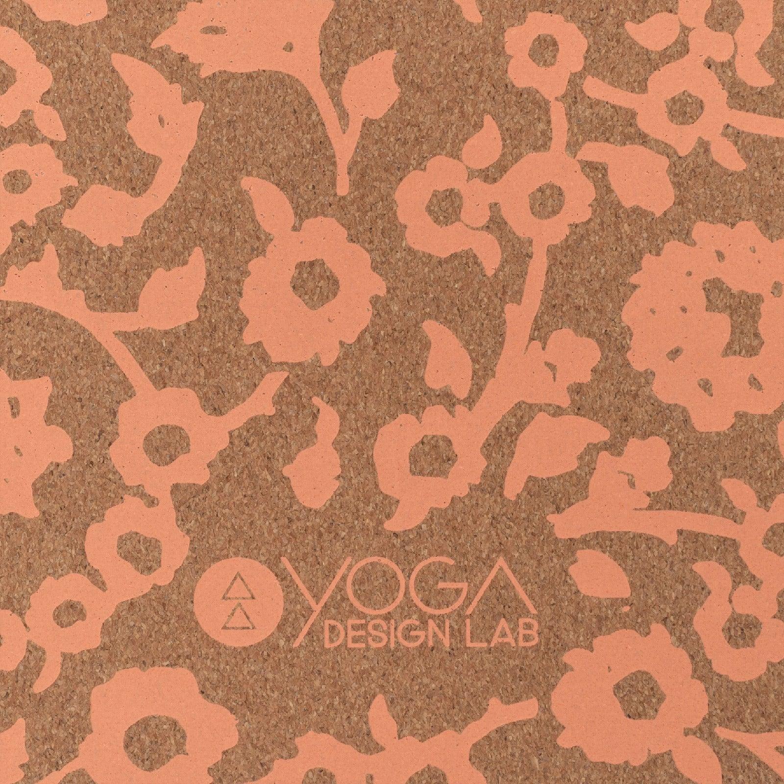 Cork Yoga Mat - Floral Batik Coral - Eco - friendly Yoga Mats & Washable Yoga Mats - Yoga Design Lab 