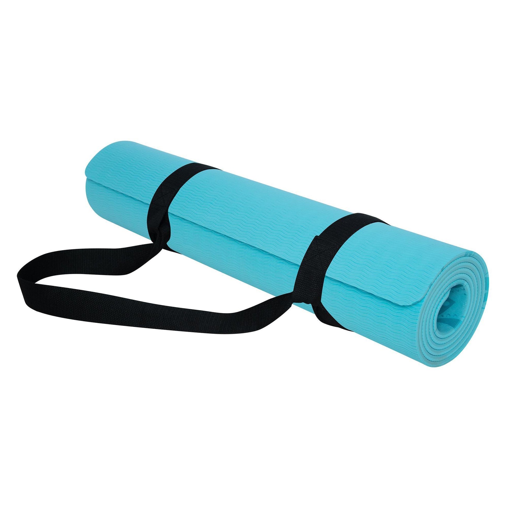 Yoga Mat Non - Slip & Lightweight Yoga Mat - Flow Yoga Mat - Aqua 6mm
