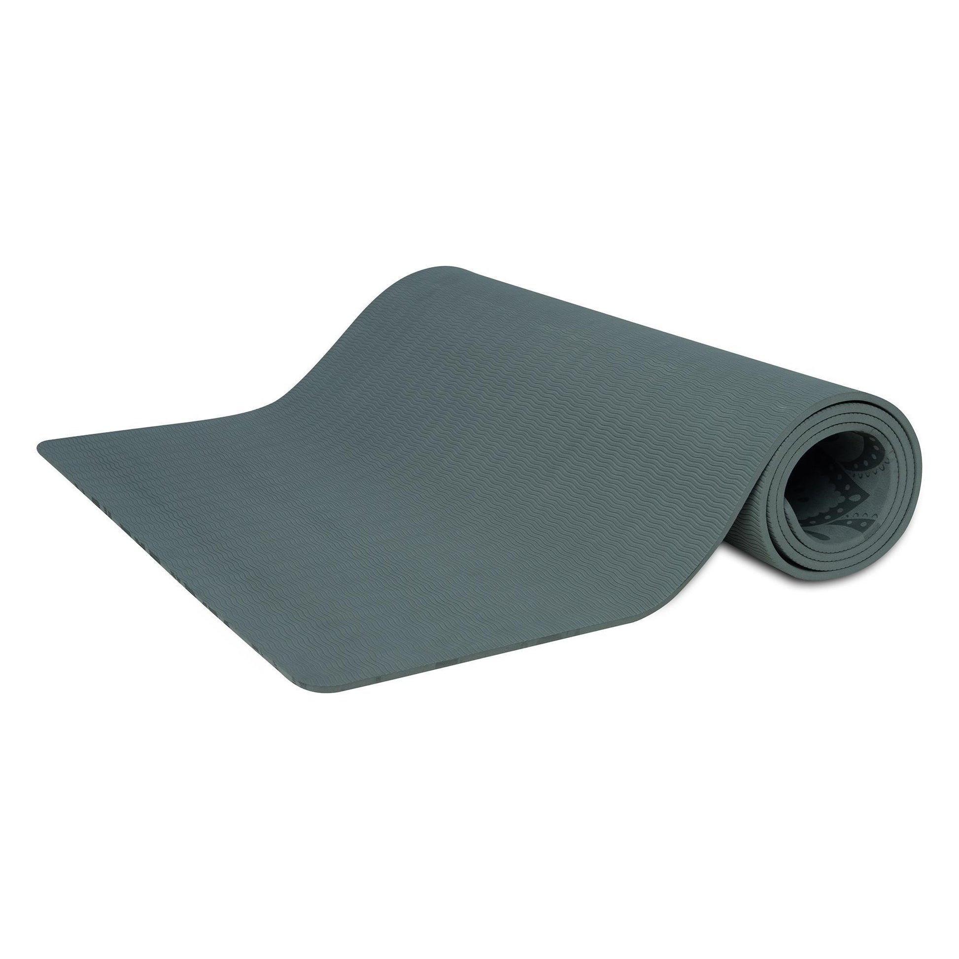 Flow Yoga Mat - Mandala Charcoal 6mm - Best Grey Mats for Beginners