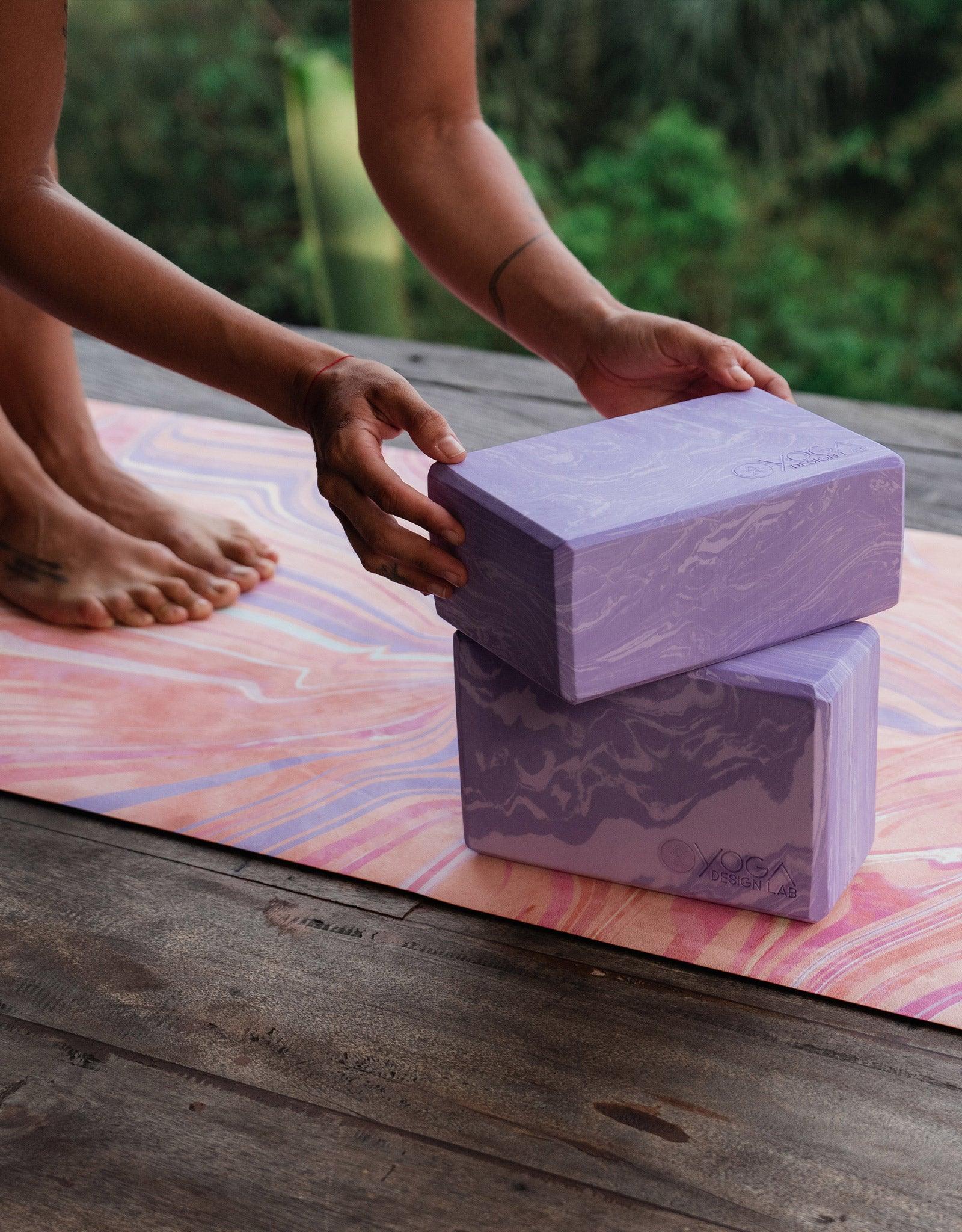 Foam Yoga Block - Foam - Block - Lavender - For Restorative & Yin Yoga