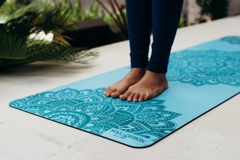 Yoga Design Lab - Infinity Yoga Mat - Mandala Aqua - The Best Yoga Mat  provides great support