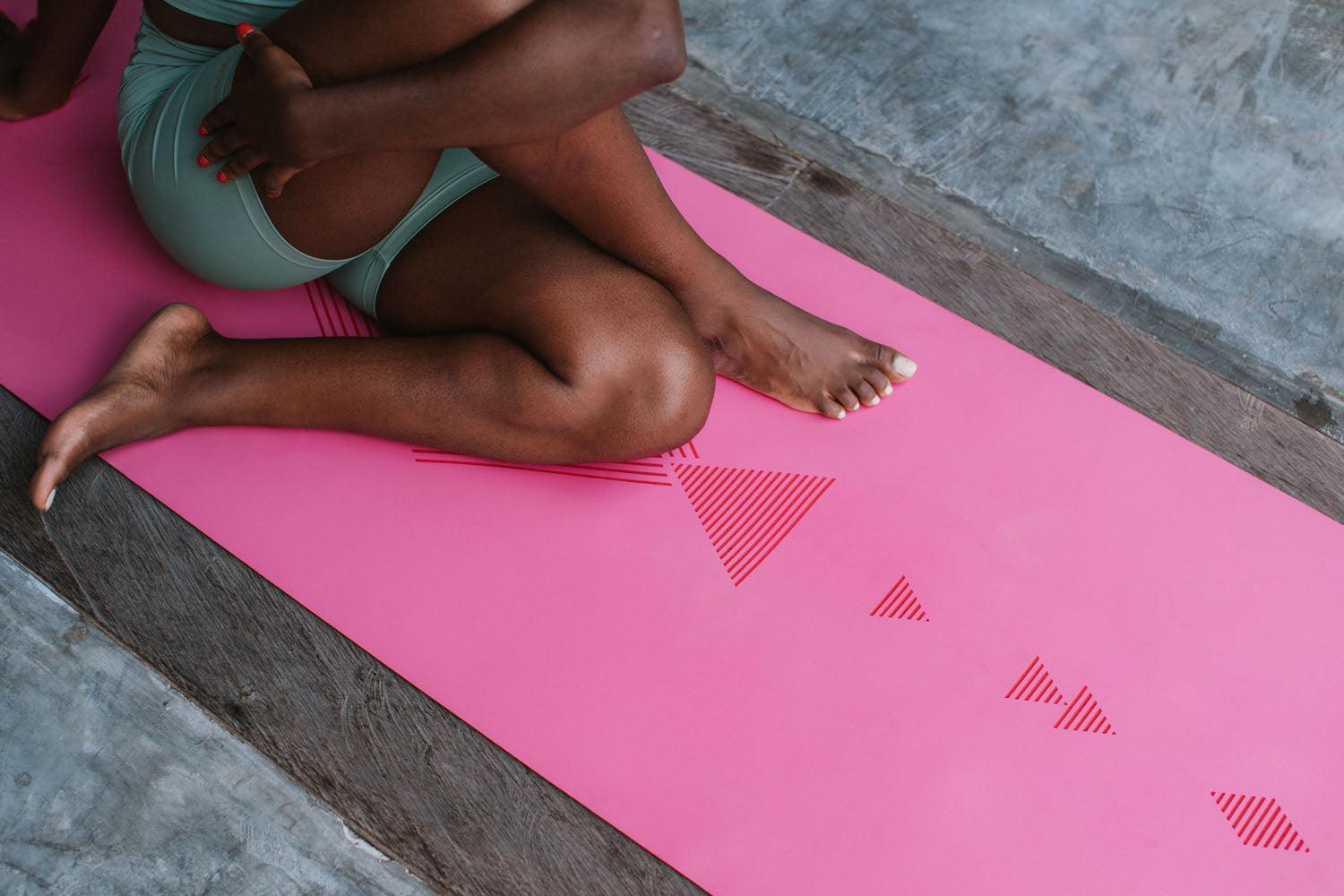 Infinity Yoga Mat - 5mm - Tribal Rose - The Best Yoga Mat provides great support - Yoga Design Lab 