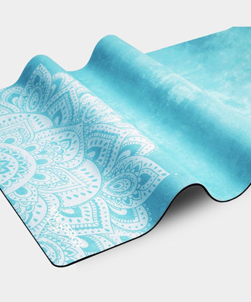 Combo Yoga Mat 1mm Mandala Turquoise