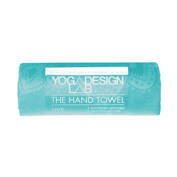 Yoga Hand Towel - Mandala Turquoise - Lightweight, Absorbent Material - Yoga Design Lab 