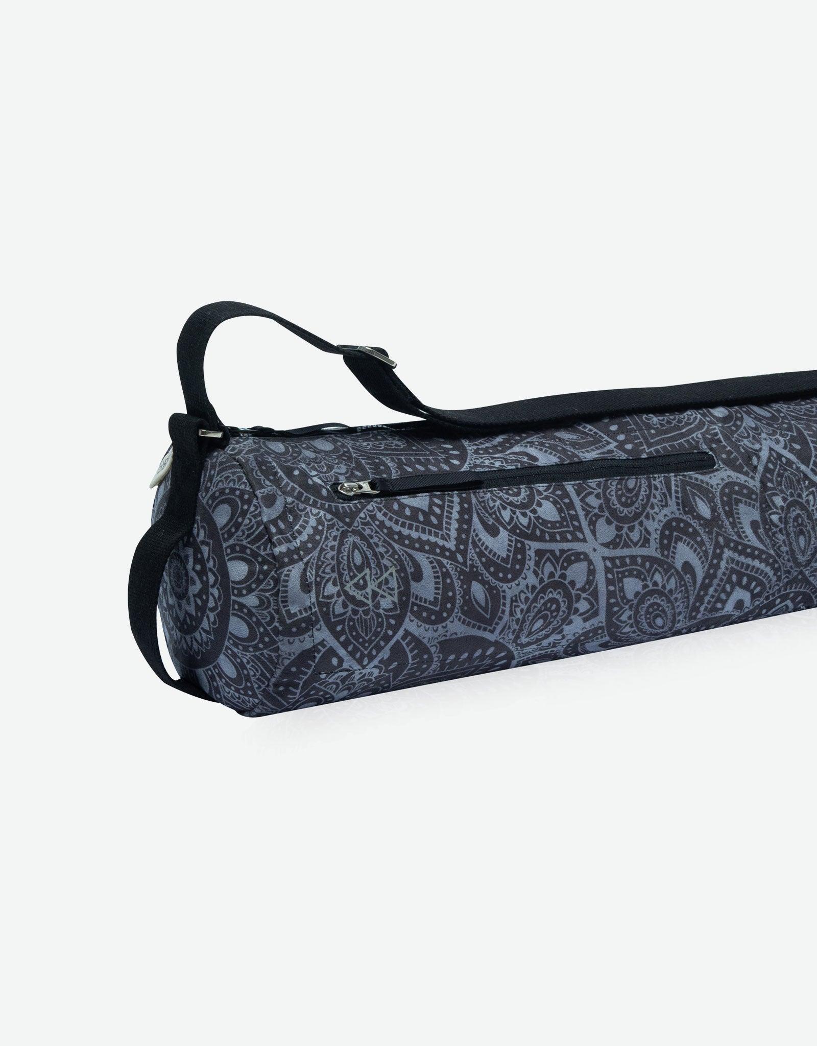 Yoga Mat Bag - Mandala Charcoal - Best For Travel To Studio or Gym - Yoga Design Lab 