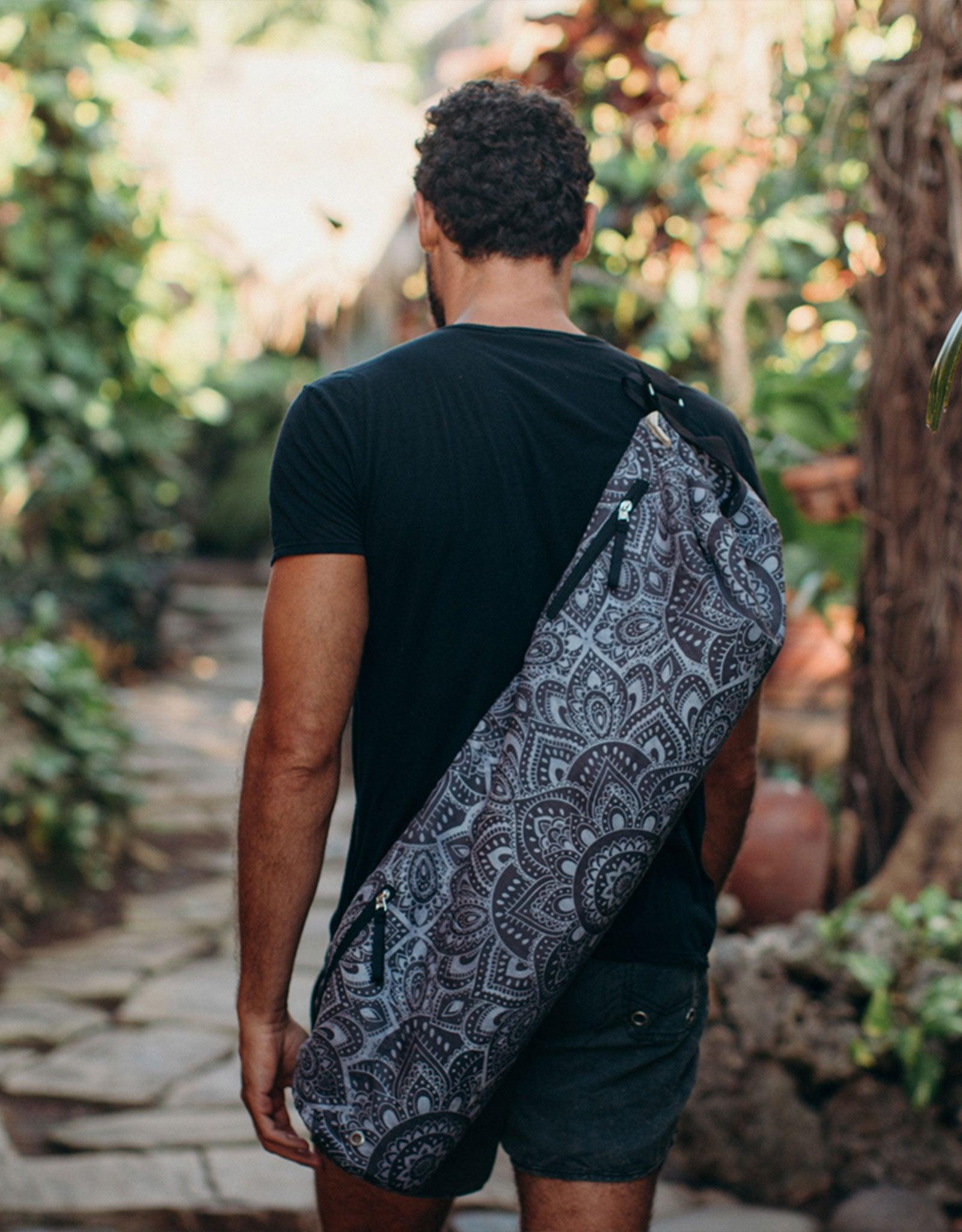 Yoga Design Lab Yoga Mat Bag - Mandala Charcoal Print - Dancewear