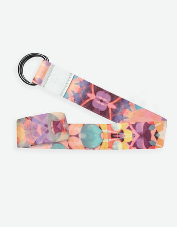 Yoga Strap - Kaleidoscope - Best For Stretching, Pilates, Physical Therapy - Yoga Design Lab 