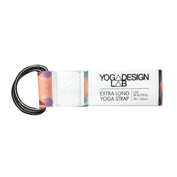 Yoga Design Lab - Yoga Strap - Kaleidoscope - Best For Stretching, Pilates, Physical Therapy