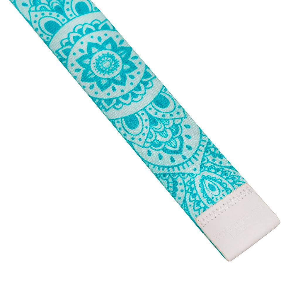 Yoga Strap - Mandala Turquoise - Best For Stretching, Pilates, Physical Therapy - Yoga Design Lab 